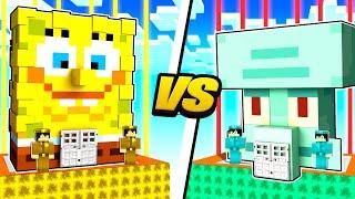 SpongeBob vs Squidward MOST SECURE House Battle in Minecraft!