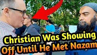 Christian Was BOASTING Until He Met Nazam Speaker's corner