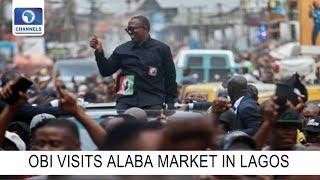 2023 Presidential Election Peter Obi Arrives In Alaba Market