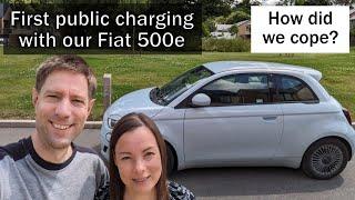 First public charging with our Fiat 500e - how did we cope?