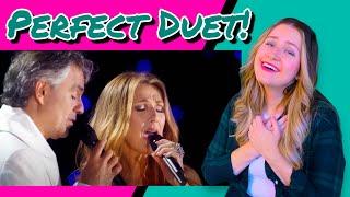 ICONIC!! Andrea Bocelli & Céline Dion "The Prayer" REACTION