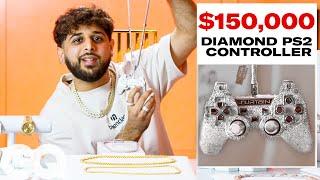 Celebrity Jeweler Leo Khusro Shows Off His Insane Jewelry Collection | On the Rocks | GQ