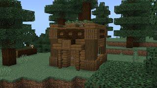 Best Survival Spruce House in Minecraft | Easy & Aesthetic Cabin Tutorial