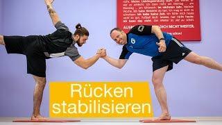 Rücken Stabilisationsübungen  Rücken stärken / stabilisieren