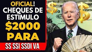 Just Finanzas Cheques de estímulo de $2000 para el Seguro Social SSI SSDI VA