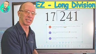 Long Division Explained - Division - Multiply - Subtraction - Bring Down