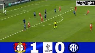 Bayer Leverkusen vs Inter 1-0 |Champions league 2024|Socer Highlight