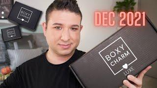 BOXYCHARM BOXYLUXE DECEMBER 2021 UNBOXING, REVIEW, AND DEMO | Brett Guy Glam