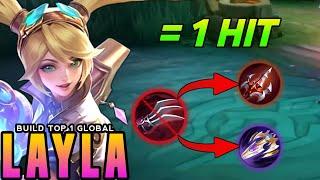 LAYLA NEW BEST & EMBLEM 2024!! Build Top Global Layla 2024 Gameplay!!! Mlbb