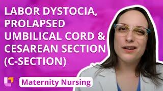 Labor Dystocia, Prolapsed Umbilical Cord, Cesarean Section - Maternity Nursing | @LevelUpRN