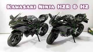 Unboxing Model Moto Kawasaki Ninja H2R & H2 1:9 Scale