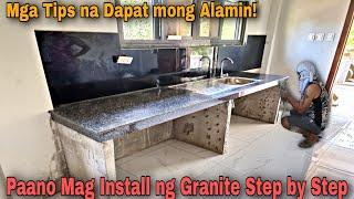 Step by Step Granite Installation para sa Lababo
