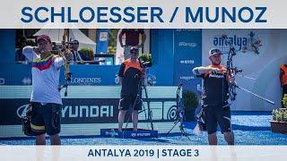 Mike Schloesser v Daniel Munoz – compound men bronze | Antalya 2019 World Cup S3