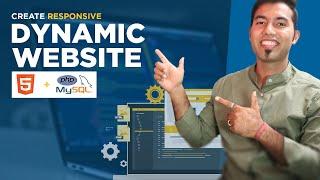 Create Complete Responsive Dynamic Website in HTML, PHP & MySQL in Hindi