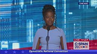 Amanda Gorman at the Democratic National Convention