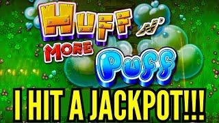 JACKPOT HANDPAY on HUFF N MORE PUFF! $1000 MANSION!