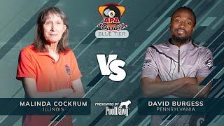 David Burgess VS Malinda Cockrum - 2022 APA 8-Ball Classic - Blue Tier