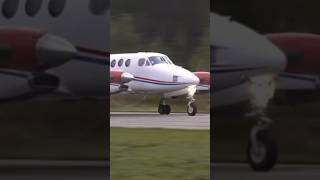 A Beech Super King Air 350 taking off from Nelson #kingair #airplane #turboprop #viral #aviation