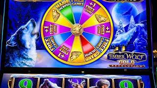 Today I’m playing slots machine Timberwolf gold revolution