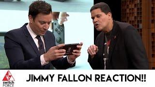 Jimmy Fallon Nintendo Switch Reaction - FIRST TIME IN REAL LIFE!!