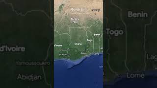 "Ghana  Expedition: Google Earth Zoom Across 238,535km! #ExploreGhana"