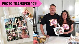 How to Photo Transfer Photos to Fabric, Wood & More (Mod Podge)