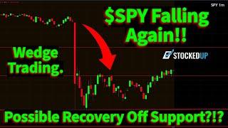 $SPY Touching The Bottom Of The Trend. Will It Hold Today?