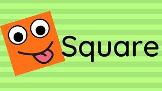 SQUARE | Song, Examples, Practice | SHAPES AND COLORS FOR KIDS