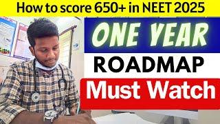 Best TIMETABLE to score 650+ in NEET 2025 in 10 Months | Topper's Strategies | Crack Neet 2025