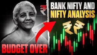 Budget over! Now what? My analysis on Nifty/Banknifty and NiftyFinanace