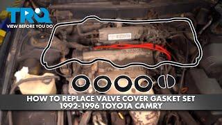 How to Replace Valve Cover Gasket Set 1992-1996 Toyota Camry