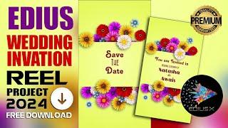 Edius Mobile Invitation Project | Wedding Invitation Reel Project Free Download | NVS-26
