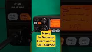 Marco in Germany on his President Washington, heard on the CRT SS8900 #cbradio #hamradio
