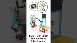 LEGO SPIKE Prime biped robot walks and grabs objects