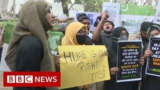 Protests in India as Karnataka state moves to ban hijabs in schools - BBC News