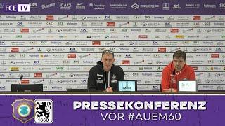 Die Pressekonferenz vor dem Heimspiel gegen 1860 München