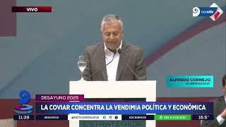 El discurso del gobernador Alfredo Cornejo en el Desayuno de la Coviar