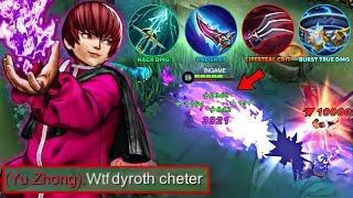 DYRROTH HYPER DAMAGE AND LIFESTEAL TOP GLOBAL CHEAT! - THIS BROKEN NEW META BUILD IS BETTER
