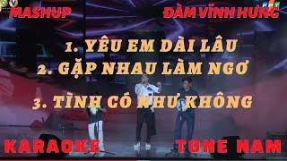 KARAOKE//MASHUP//YÊU EM DÀI LÂU_GĂP NHAU LÀM NGƠ_TÌNH CÓ NHƯ KHÔNG// TONE NAM//NÉT VIỆT KARAOKE