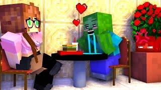 Monster Training : ZOMBIE FIRST DATE WITH GIRL- Minecraft Animation