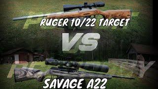 Ruger 10/22 Target Vs. Savage A22: 50 yard accuracy test