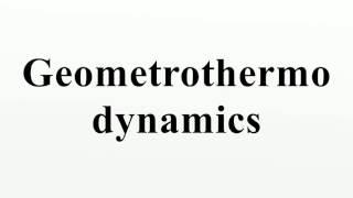 Geometrothermodynamics