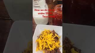 This is how we do dinner under $5.00. Yummy taco salad. Love our homesteading lifestyle!