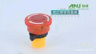 Emergency push button switch from ANU ELECTRIC