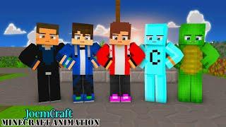 MAIZEN, CRAFTEE, MIKEY, EYSTREEM | GOMYGOMY DANCE | HERO TONIGHT | SHUFFLE DANCE Minecraft Animation