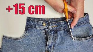 A clever trick for maximizing the waistline of your jeans