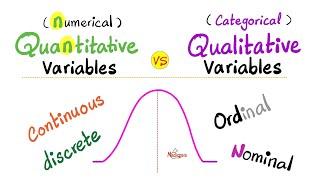 Types of Variables - Numerical vs. Categorical - Discrete vs. Continuous - Ordinal vs. Nominal