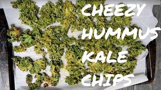 Vegan Cheezy Hummus Kale Chips Recipe // [Vegetaryn Recipe]