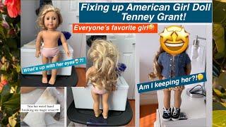 FIXING UP AMERICAN GIRL DOLL TENNEY GRANT!