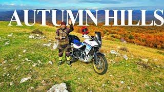 Travel with Honda Transalp 750 - Rocky Hills and Amazing Landscapes